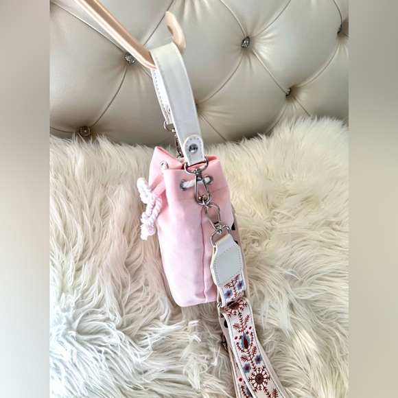 Dior embossed CD Drawstring Beauty Bag to Bucket Bag Crossbody Pouch/Clutch - Picture 7 of 8